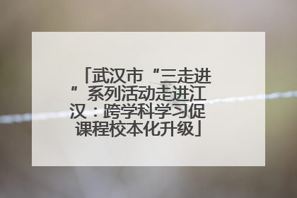 武汉市“三走进”系列活动走进江汉：跨学科学习促课程校本化升级