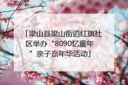 梁山县梁山街道红旗社区举办“8090忆童年”亲子嘉年华活动