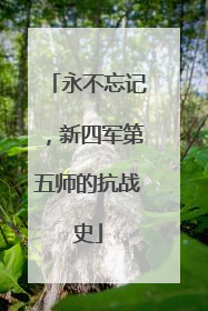 永不忘记，新四军第五师的抗战史