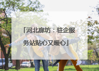 河北廊坊：驻企服务站贴心又暖心