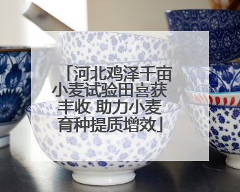 河北鸡泽千亩小麦试验田喜获丰收 助力小麦育种提质增效