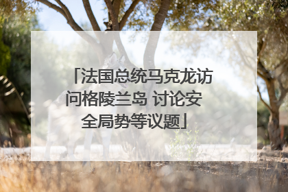 法国总统马克龙访问格陵兰岛 讨论安全局势等议题