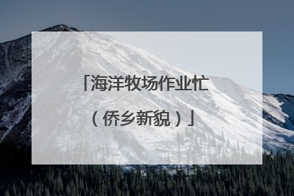 海洋牧场作业忙（侨乡新貌）