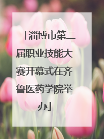 淄博市第二届职业技能大赛开幕式在齐鲁医药学院举办