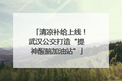 清凉补给上线！武汉公交打造“提神醒脑加油站”