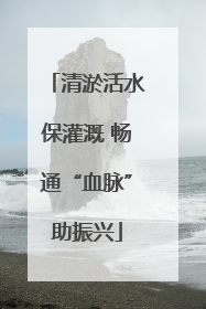 清淤活水保灌溉 畅通“血脉”助振兴