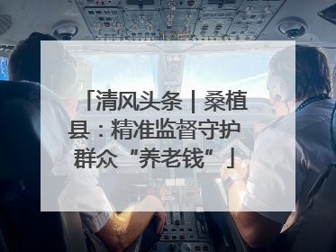 清风头条｜桑植县：精准监督守护群众“养老钱”
