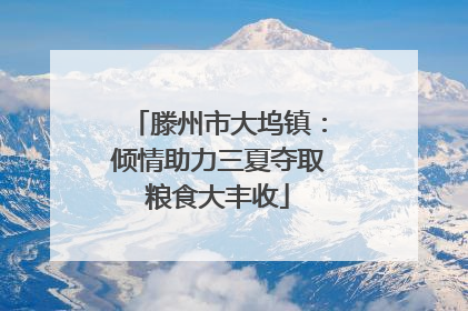 滕州市大坞镇：倾情助力三夏夺取粮食大丰收
