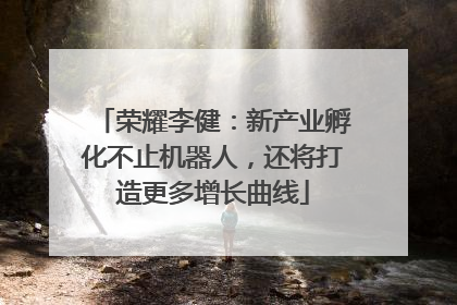 荣耀李健：新产业孵化不止机器人，还将打造更多增长曲线