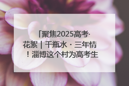 聚焦2025高考·花絮｜千瓶水・三年情！淄博这个村为高考生递上“奋进清凉”