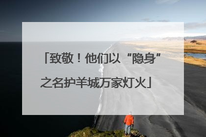 致敬！他们以“隐身”之名护羊城万家灯火
