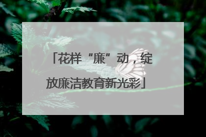 花样“廉”动，绽放廉洁教育新光彩