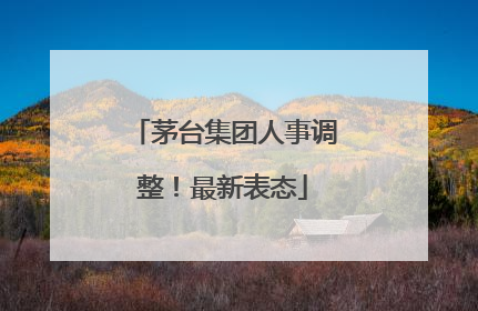 茅台集团人事调整！最新表态