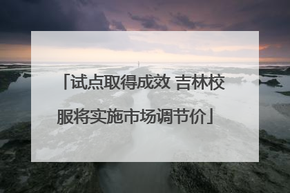 试点取得成效 吉林校服将实施市场调节价