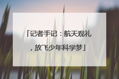 记者手记：航天观礼，放飞少年科学梦
