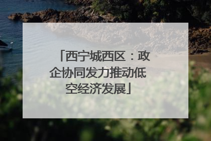西宁城西区：政企协同发力推动低空经济发展