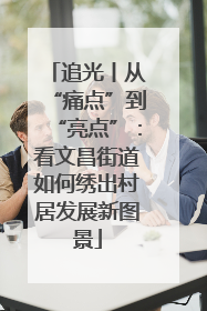 追光丨从“痛点”到“亮点”：看文昌街道如何绣出村居发展新图景
