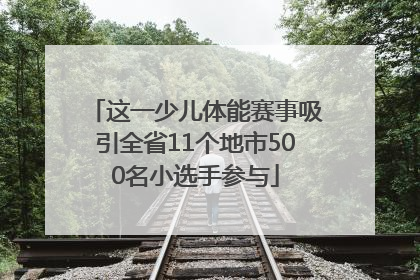 这一少儿体能赛事吸引全省11个地市500名小选手参与