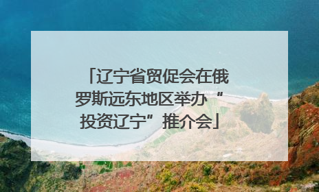 辽宁省贸促会在俄罗斯远东地区举办“投资辽宁”推介会