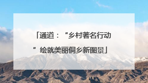通道：“乡村著名行动”绘就美丽侗乡新图景