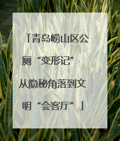 青岛崂山区公厕“变形记” 从隐秘角落到文明“会客厅”