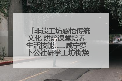 非遗工坊感悟传统文化 烘焙课堂培养生活技能……咸宁萝卜公社研学工坊街焕新迎“双节”