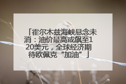 霍尔木兹海峡悬念未消：油价最高或飙至120美元，全球经济期待欧佩克“加油”