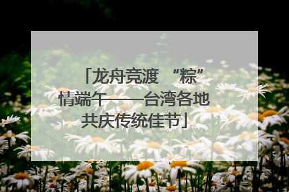 龙舟竞渡 “粽”情端午——台湾各地共庆传统佳节