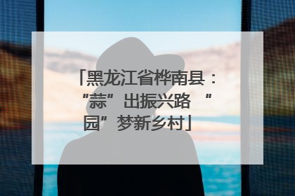 黑龙江省桦南县：“蒜”出振兴路 “园”梦新乡村