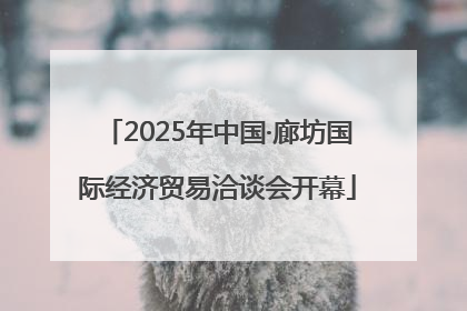 2025年中国·廊坊国际经济贸易洽谈会开幕
