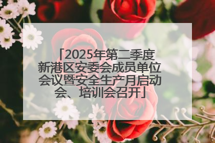 2025年第二季度新港区安委会成员单位会议暨安全生产月启动会、培训会召开