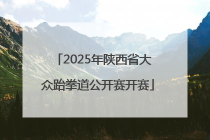 2025年陕西省大众跆拳道公开赛开赛